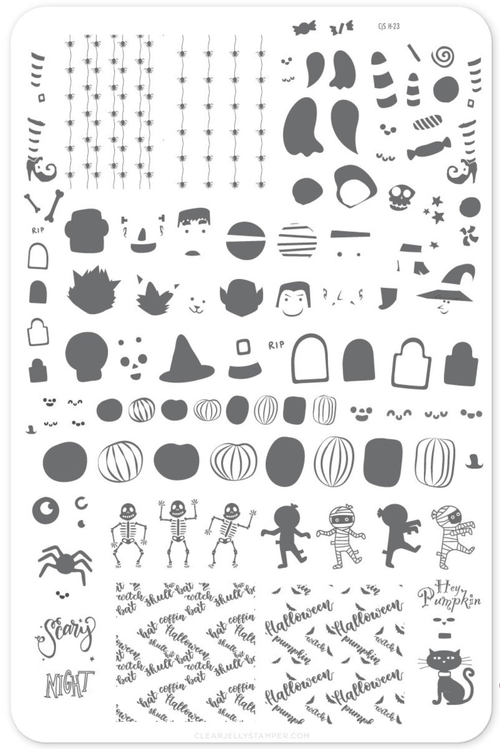 CJS-H-23 Dancing Skeletons - Ongles Elaine Lemay