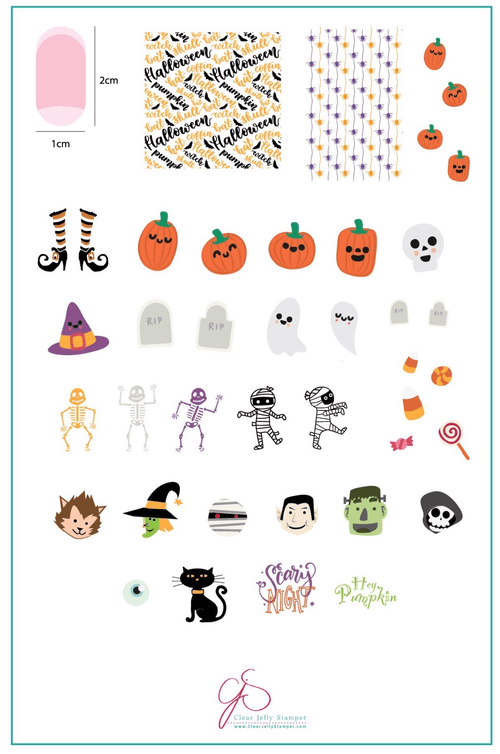 CJS-H-23 Dancing Skeletons - Ongles Elaine Lemay