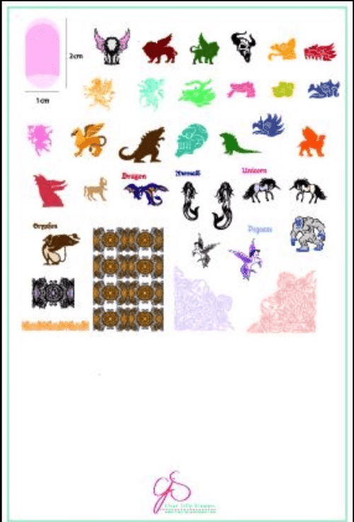 CJS-107 Mythical Creatures - Ongles Elaine Lemay