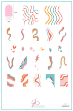 CJS-LC-82 Funky Swirls - Ongles Elaine Lemay