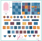 CJS-273 Denim Patchwork - Ongles Elaine Lemay