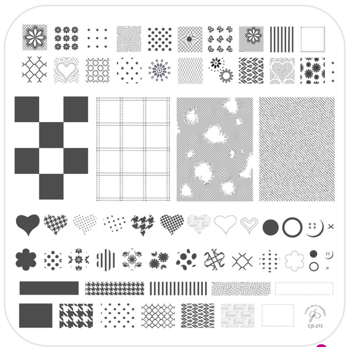 CJS-273 Denim Patchwork - Ongles Elaine Lemay