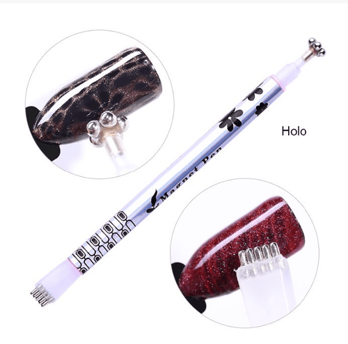 Baguette magnétique fleur - Ongles Elaine Lemay