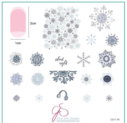 CJS-C-56 Silent night - Ongles Elaine Lemay