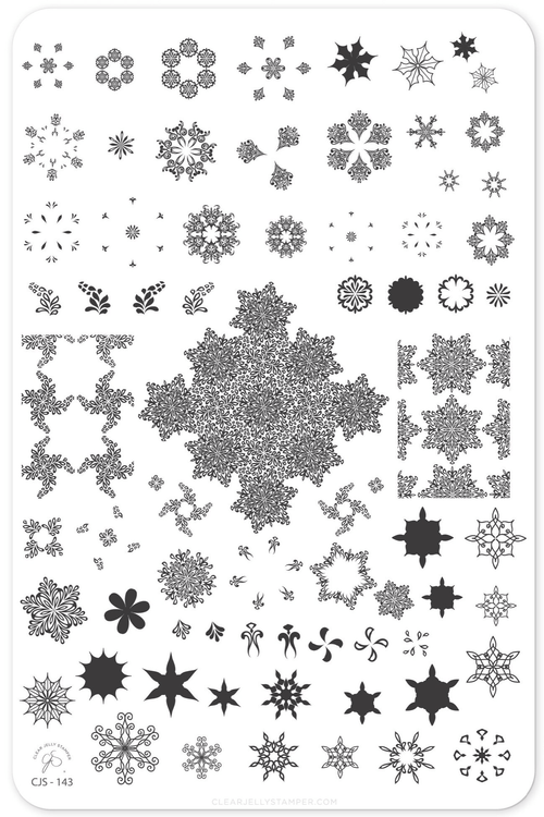 CJS-143 Frozen flakes - Ongles Elaine Lemay