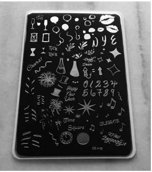 CJS-H-03 Happy new year - Ongles Elaine Lemay