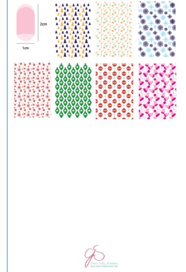 CJS-C-42 Pretty paper jolly - Ongles Elaine Lemay