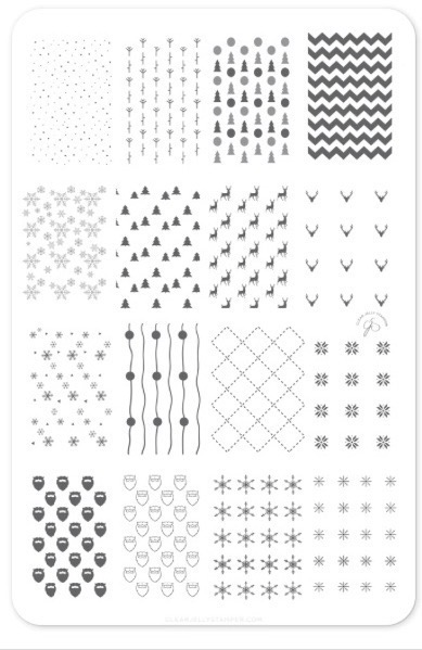 CJS-C-41 Pretty paper Deck the Hall’s - Ongles Elaine Lemay