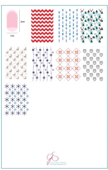 CJS-C-41 Pretty paper Deck the Hall’s - Ongles Elaine Lemay