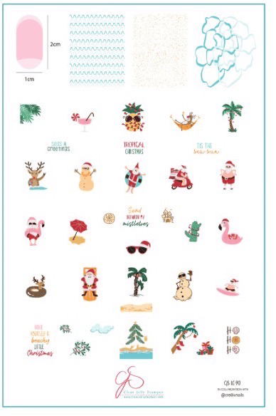 CJS-LC-90 Sand between my mistletoes - Ongles Elaine Lemay