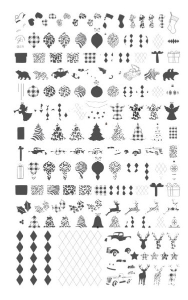 CJS-C-74 Patterned Holidays 2.0 - Ongles Elaine Lemay