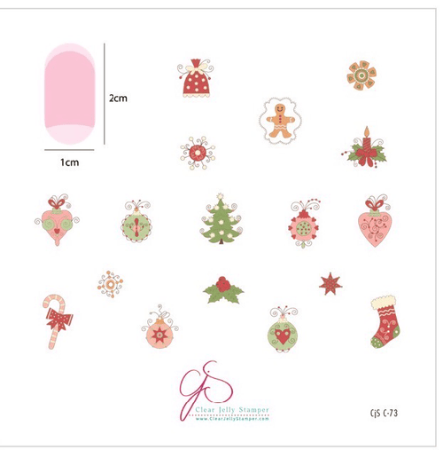 CJS-C-73 Ornate ornaments - Ongles Elaine Lemay