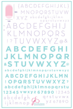 CJS-42 Alphabet modern - Ongles Elaine Lemay