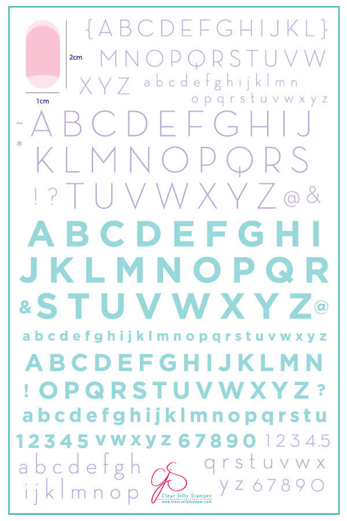 CJS-42 Alphabet modern - Ongles Elaine Lemay