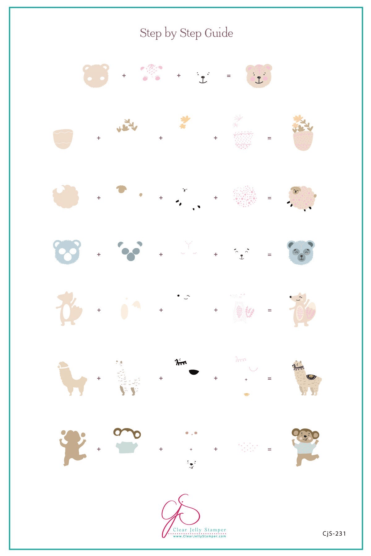 Alphabet bubble letter Forest CJS-231