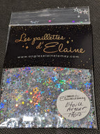 Paillettes Étoiles Argentées Holo - Ongles Elaine Lemay