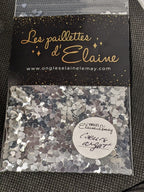 Cœurs argent - Ongles Elaine Lemay