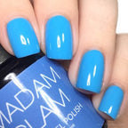 Aqua Blue - Ongles Elaine Lemay