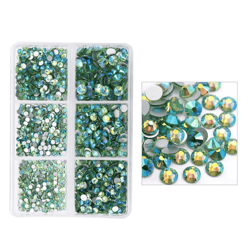 Boîtier bijoux 6 grandeurs Vert AB - Ongles Elaine Lemay