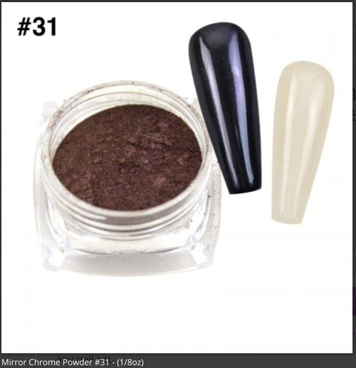 Chrome miroir 31 - Ongles Elaine Lemay