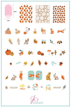 CJS-148 Autumn Acorns - Ongles Elaine Lemay