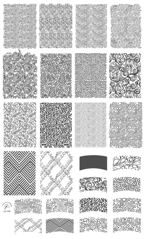 CJS-228 French textile collection 2 - Ongles Elaine Lemay