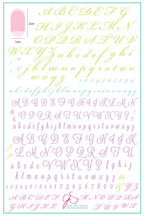 CJS-41 Alphabet Script - Ongles Elaine Lemay