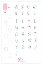 CJS-83 Garden Letters - Ongles Elaine Lemay