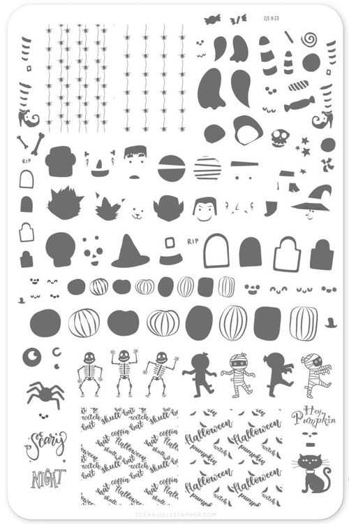 CJS-H-23 Dancing Skeletons - Ongles Elaine Lemay