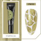 Gel paint-Stamping 10 - Ongles Elaine Lemay