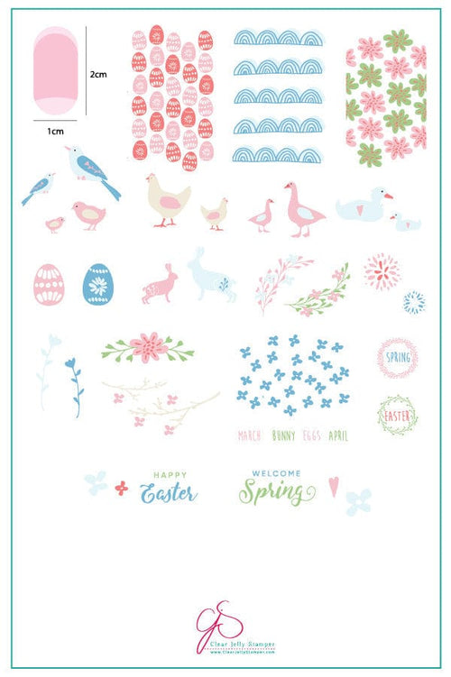 CJS-H-28 Springtime Easter - Ongles Elaine Lemay