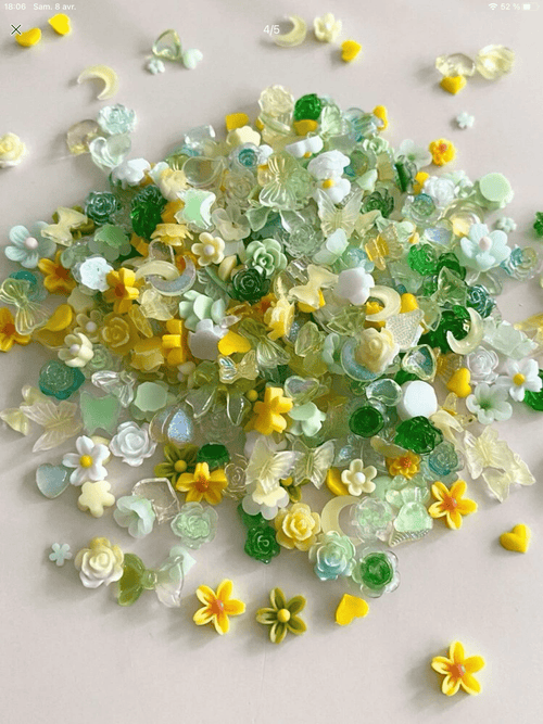 Mix aléatoire bijoux 3D - Ongles Elaine Lemay