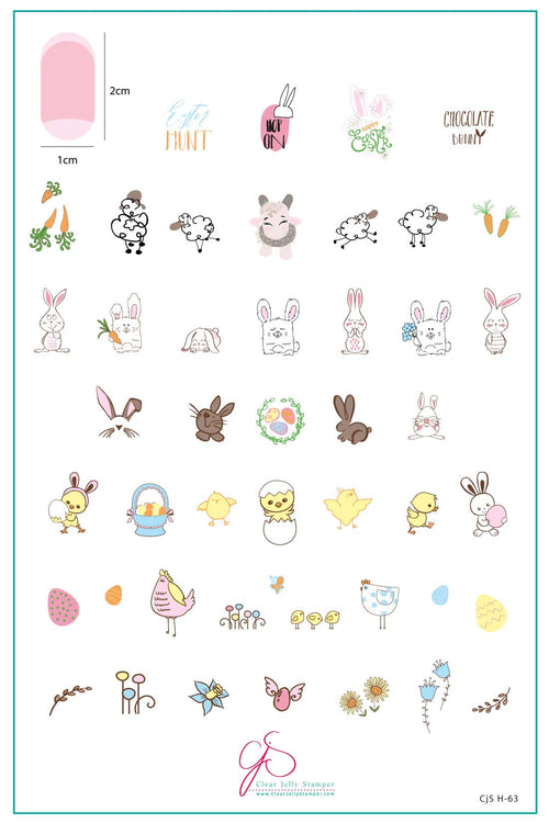 CJS-H-63 Hoppy Easter - Ongles Elaine Lemay