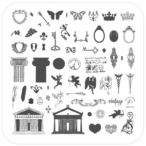 CJS-V-31 Romantic Cherub - Ongles Elaine Lemay