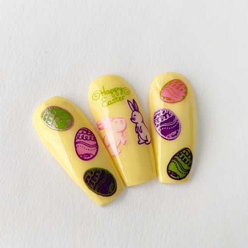 CJS-H-52 Cartoony Easter - Ongles Elaine Lemay