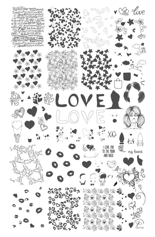 CJS-V-26 My Heart - Ongles Elaine Lemay