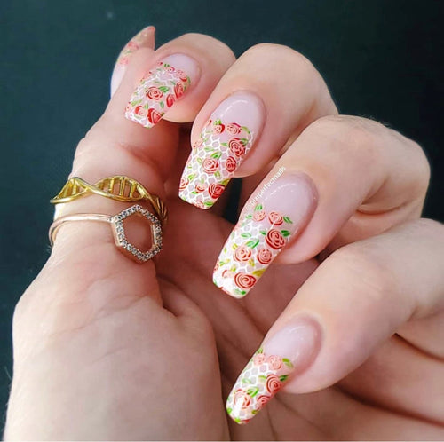 CJS-V-25 Lace & Floral - Ongles Elaine Lemay