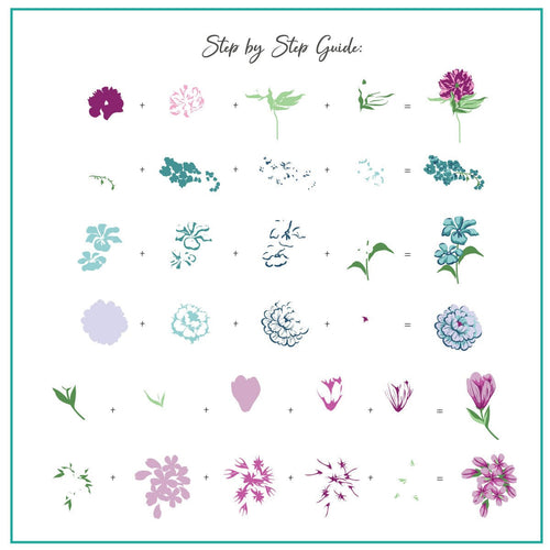 CJS-282 Floral Blossom 4 - Ongles Elaine Lemay