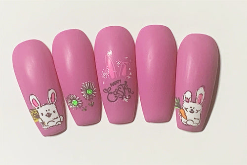 CJS-H-63 Hoppy Easter - Ongles Elaine Lemay