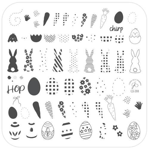 CJS-288 Patterned Spring 4 - Ongles Elaine Lemay