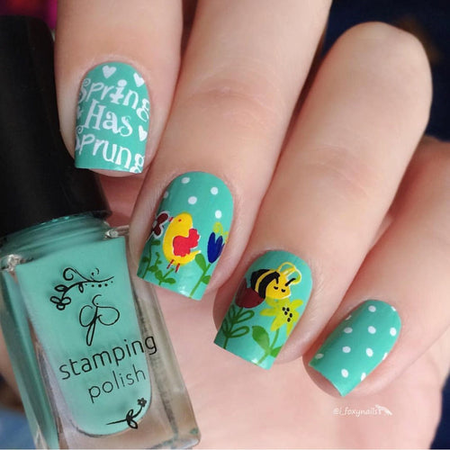 CJS-H-17 Spring has Sprung - Ongles Elaine Lemay