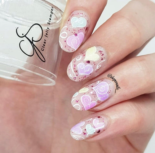 CJS-V-11 Flirty Flourish - Ongles Elaine Lemay