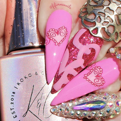 CJS-V-26 My Heart - Ongles Elaine Lemay
