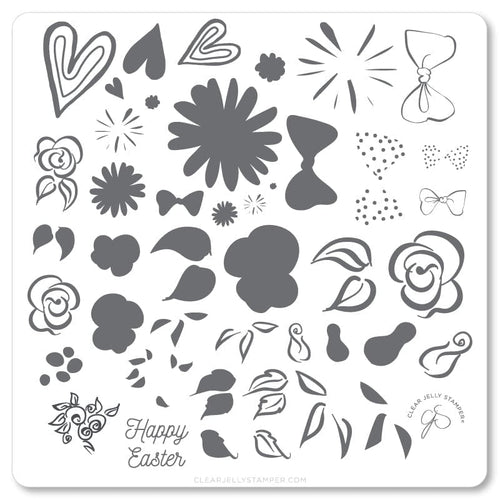 CJS-H-54 Easter Egg Dainty Decals - Ongles Elaine Lemay