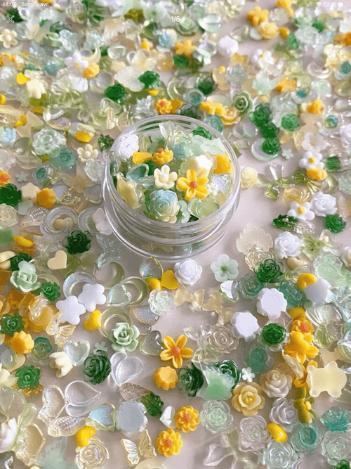 Mix aléatoire bijoux 3D - Ongles Elaine Lemay