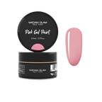 Gel paint rose - Ongles Elaine Lemay