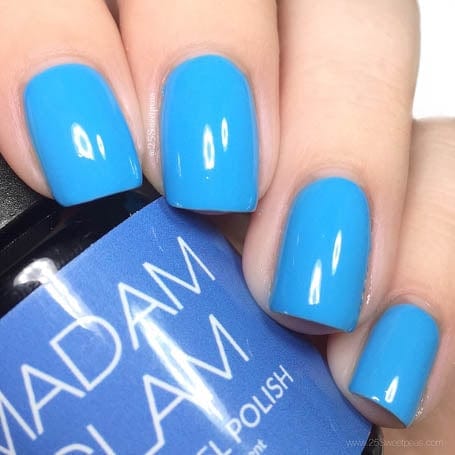Aqua Blue - Ongles Elaine Lemay