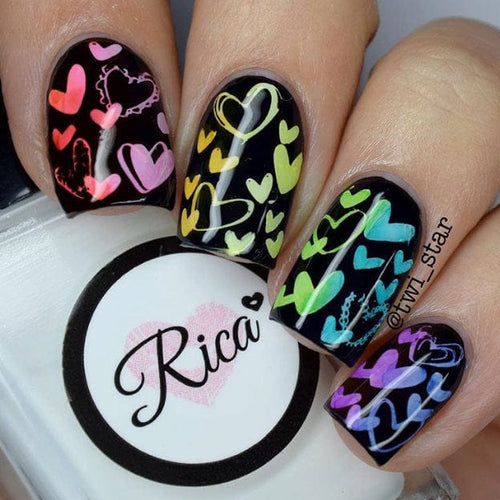 CJS-V-02 Super Cute Hearts - Ongles Elaine Lemay