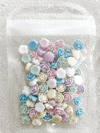 Fleurs pastels 3D - Ongles Elaine Lemay