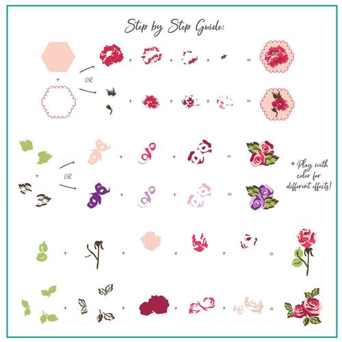 CJS-281 Floral Blossom 3 - Ongles Elaine Lemay